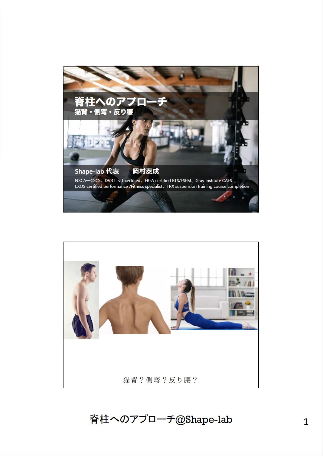 脊柱へのアプローチ〜猫背・側弯・反り腰〜 - 画像 (2)