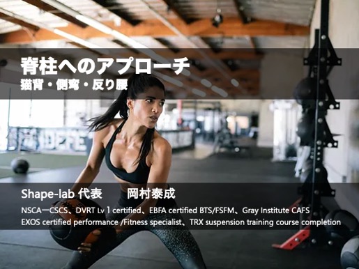 脊柱へのアプローチ〜猫背・側弯・反り腰〜