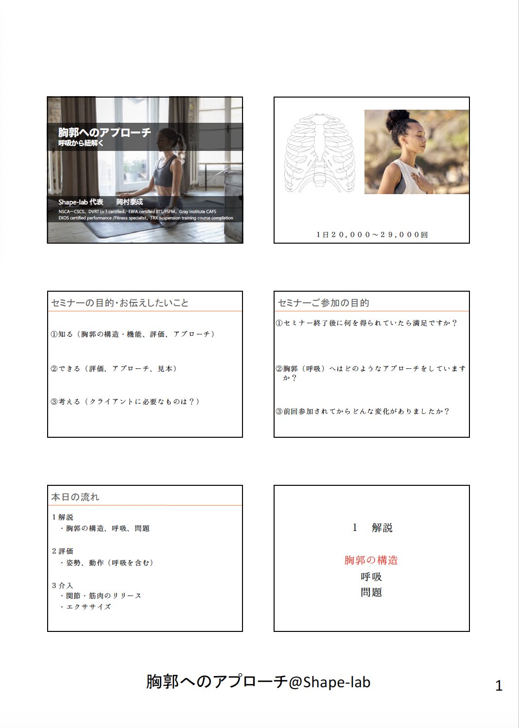 胸郭へのアプローチ〜呼吸から紐解く〜 - 画像 (3)